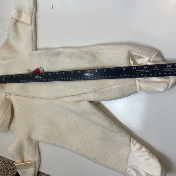 Vintage Peter Rabbit Onesie Beatrix Potter Quiltex 6 months Fleece Bunting Suit - Picture 5 of 7